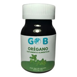 Orégano Polvo - Go3b - 60 Cápsulas - Suplemento Alimenticio Sabor Sin sabor