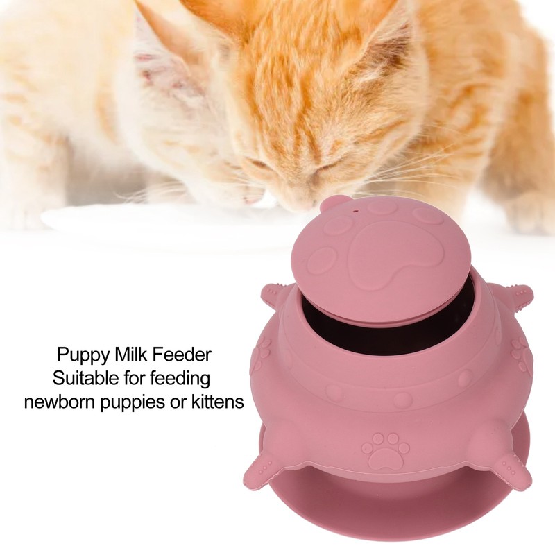 Silicone Puppy Milk Feeder 4 Nipples Small Puppy Nursing Station