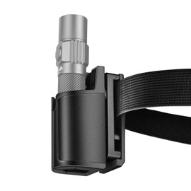ULTRAFIRE Flashlight Holder for Duty Belt, Tactical Rotatable MOLLE Torch Holster Fits 1.06" - 1.18" Diameter Flashlights, Belt Clip Tactical Torch Carry Case for Police, Law Enforcement W65