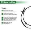 Motoforti ABS Wheel Speed Sensor ABS Sensor Anti-lock Braking System
