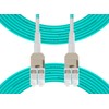 Fibergaga-5Pack Uniboot OM4 LC to LC Fiber Patch Cable, Multi-Mode
