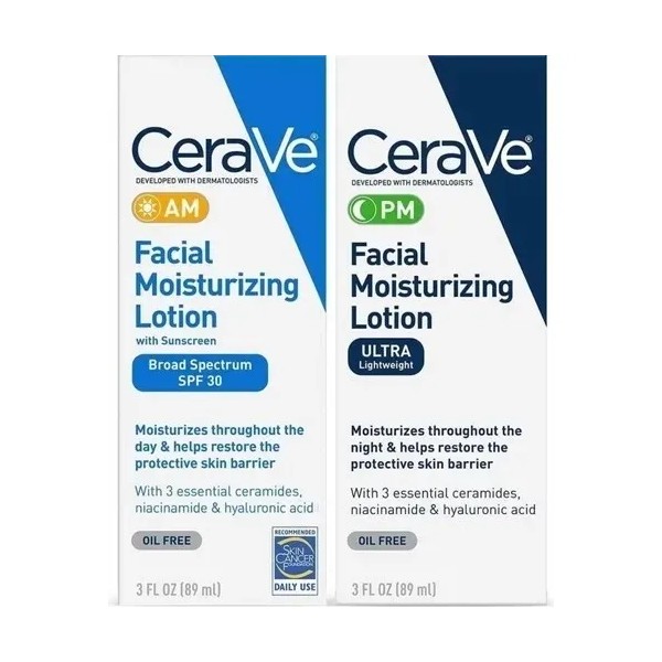 Kit Crema Facial Cerave Am&pm Momento De Aplicación Día/noch