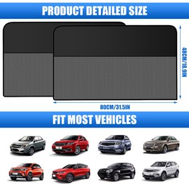 Set of 2 Sun Protection Car Baby Magnetic, UV Protection, Removable for Car Windows, Sun Protection Children Sun Visor Car for Side Windows, Window Blackout Magnetic for 95% of Vehicles