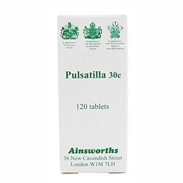 Ainsworths 30C Pulsatilla Homoeopathic Remedy - Pack of 120 Tablets