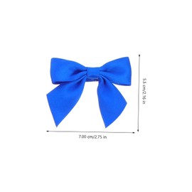OHPHCALL Girls Hair Bow Clips Set 20pcs Elastic Hair Bands Blue Hairpin Headband for Girls