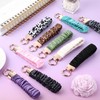 Sylixonae Cute Scrunchie Keychain Wristlet for Women & Men -