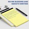 Ciphyfee 6pcs Small Note Pads, Yellow Notepads 5x8 College Ruled