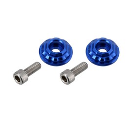 Set: CNC Gabelkappen Aluminium, Blau - für S51, S50, S70, S53, S83