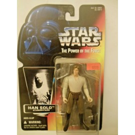Kenner Han Solo in Carbonite Block Power of the Force 2 MOC corrected red card Bespin