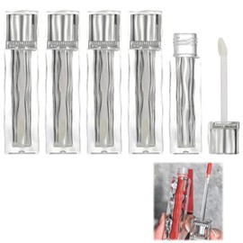 Doyime Lip Gloss Tube, Set of 5, 0.2 fl oz (5 ml), Lipstick Tube, Lip Gloss, Refill Container, Empty Bottle, DIY, Handmade Refill Tube, Lip Gloss, Container, Stylish, Transparent Empty Tube
