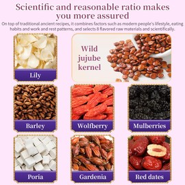 DOZO Lemon Sour Jujube Kernel Poria Cocos Sleep Tea 250g/30bag Seed Lily Poria 酸枣仁百合助眠茶