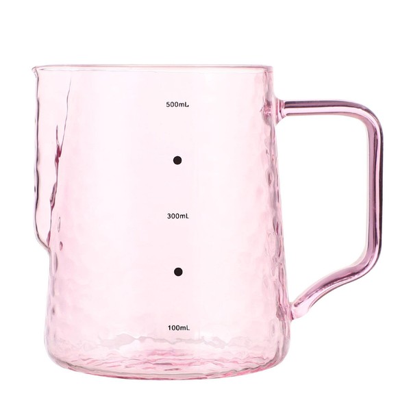 Milk Frothing Pitcher Clear Glass Measuring Cups Coffee Milk Frothing