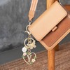 OKAICEN Initial Letter Keychain for Women with Butterfly Pendant Cubic