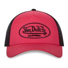 Von Dutch Men's & Women's Adjustable Cap, FLUO Trucker Cap, Pink, One Size