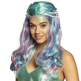 Perla Mermaid Wig Blue Women's Wig Mermaid Siren Costume Accessory