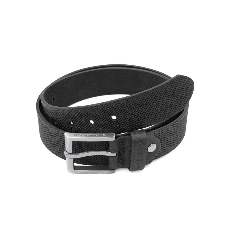 Redbridge Men's Genuine Leather Belt Scratched Honeycomb Black 105