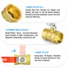 TAILONZ PNEUMATIC 1 x brass mini ball valve kit, 3/4