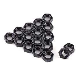 100 Unidsset M2-M5 Hilo Métrico Hexagonal Tuercas Negro Zinc Plateado Acero al Carbono Tuercas Hexagonales Kits para Sujetador de la máquina(M2.5)    