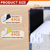 Rug Non Slip Grippers, Reusable Carpet Corner Pads with Replacement