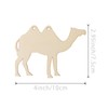 40Pcs Camel Shape Wooden Blank Camel Wood with Twines Art