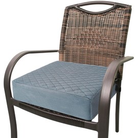 COMFORTANZA Booster Cushion for Adults - 18x18x5 Medium-Firm Seat Cushion for Home, Office, Wheelchair, Car - Washable Velvety Cover with Waterproof Layer, Removable Strap & Non-Slip Base - Gray