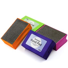 Diamond Electroplated hand polishing pad 90X55mm for Stone Glass Ceramic Marble Granite (4pcs/set)