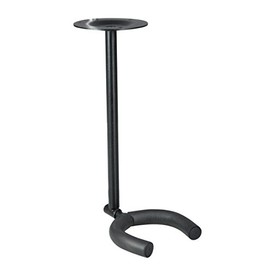 Long arm angled guitar ceiling hanger for electric and acoustic guitars