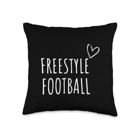 Freestyle Football Men Women Tricks Skills Street Soccer Throw Pillow