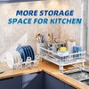 GAOKASE 2 Tiers Dish Drying Rack, Space-Saving Dish Racks for