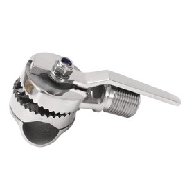 Marine VHF Antenna Mount Stainless Steel Adjustable Ratchet Mount for Rails from 7/8 to 1 Inch