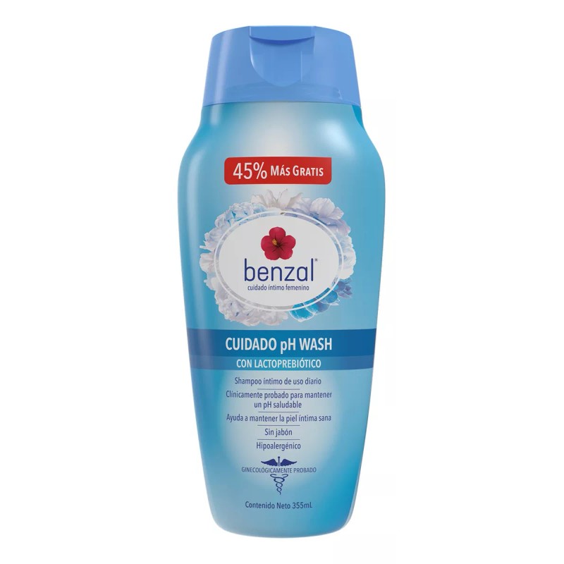 Benzal Jabón Liquido Íntimo Benzal Cuidado Ph Lactoprebiótico, Paquete de