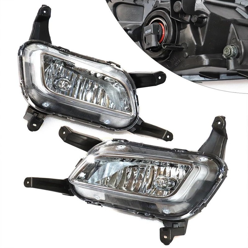 WOHAIPA Pair Halogen Fog Lights Compatible with 2014-2015 Kia Optima