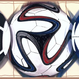 CONCORD WALLCOVERINGS ™ Wallpaper Border Sports Pattern Soccer Balls for Boy's Bedroom Playroom, Beige Black Blue Red, 15 ft by 9 in GK8842BD