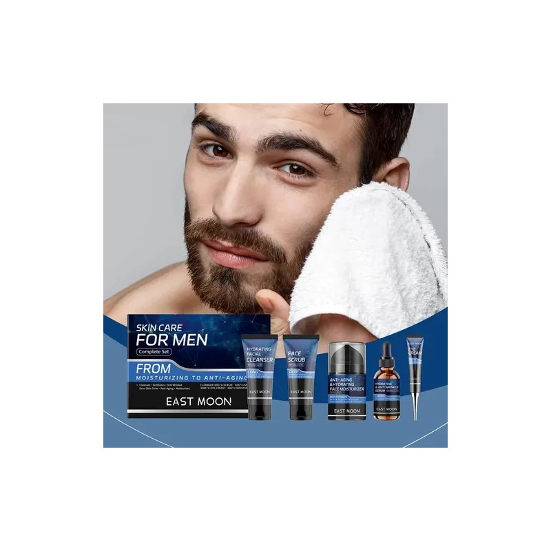 Em Set Skin Care Para Hombre Anti Aging Antiedad, Crema
