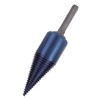 Wood Cone Punch High Speed Steel Blue Plated Hex Shank