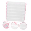 IWOWHERO 1Set Stackable Transparent Pencil Case Brush Storage Box for