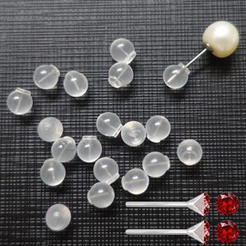 OwlkOrmy 102pcs Comfort Impenetrable Soft Safety Backs TPE Medical Grade Material (Same as Pacifier's) Fit with All Types of Earrings (Red)