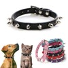 Small Spiked Dog Collar, Spiky Studded Stud Rivet Pu Leather
