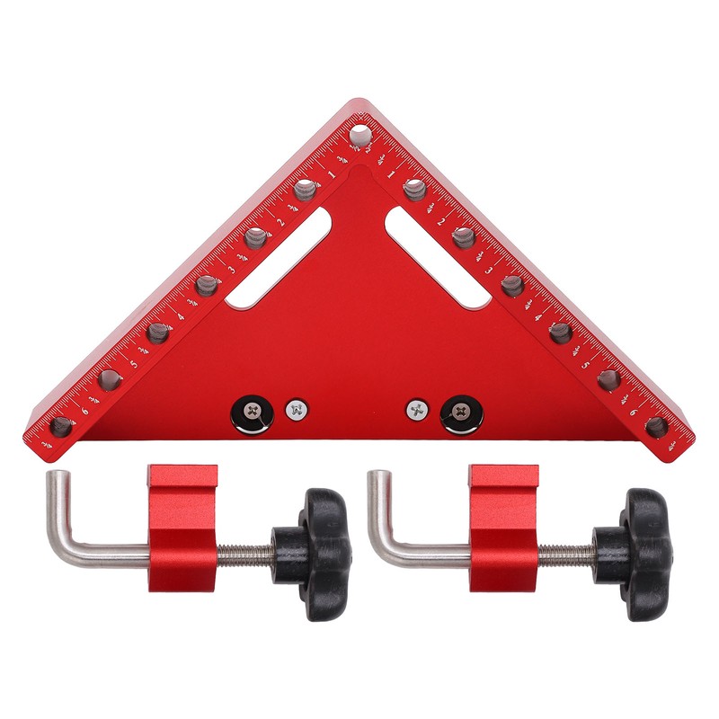 Right Angle Clamp Positioning Square 45° 90° Aluminium Alloy Clear