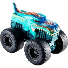 Hot Wheels HDX64 Monster Race Ace Truck with Light and Sound Effects, Engine and Crash Sounds, Cabin Lighting, Plays the Hero Theme Song, Toy Cars for Children from 3 Years