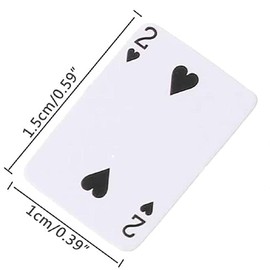 Set of 3 Playing Cards, Mini Playing Cards, 54 Cards, Travel Game, Miniature Poker Game, Home Decoration, Toy Table Games, Home Games