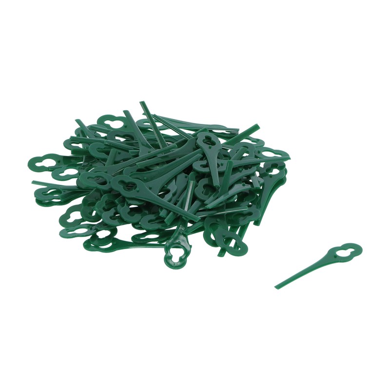 100pcs Plastic Grass Trimmer Blades Lawn Mower Replacement Cutting Blades