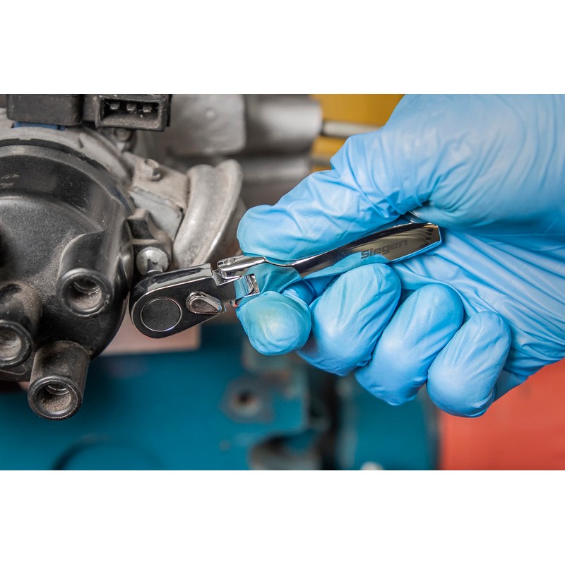 Sealey Siegen 1/4" Hex Micro Flexi-Head Ratchet Bit Driver -