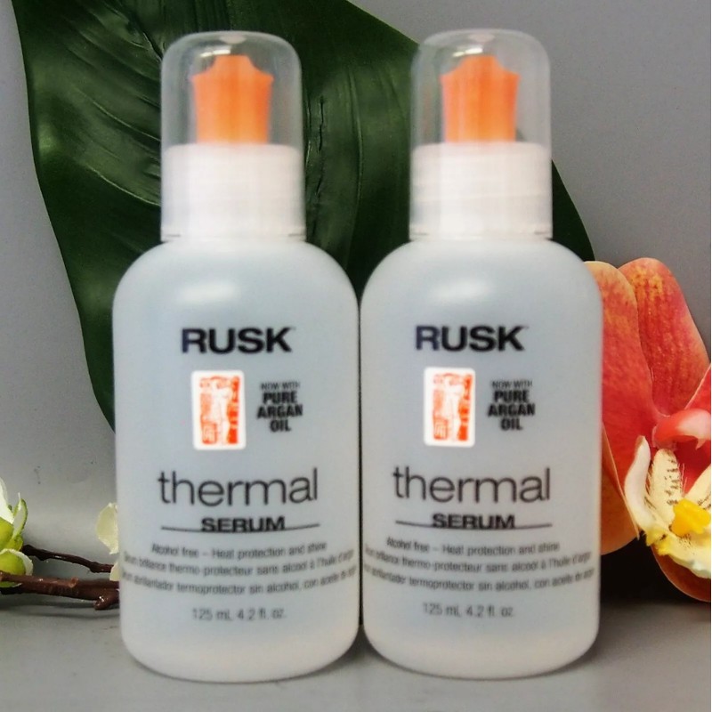 3 PACK Rusk Thermal Serum with Pure Argan Oil 4.2oz