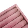 SCIKHETF Velvet 5 Slots Ring Earrings Trays Small Showcase Display