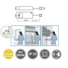 Lighting Infra Red Sensor for On/Off Switching of Kitchen Cabinet Lighting,Move Hand Lights Turn on
