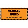 Vehicle Speed Monitored by GPS Bumper Sticker 3 Pack by