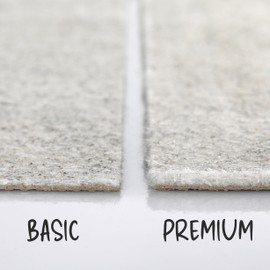 WECONhome RugPad in Various Thicknesses - Non-Slip, Washable Underlay Not Only for Carpets - Premium RugPad (80 cm Round, Light Grey)