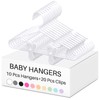 Hsei 5/10/40 Pack Baby Hangers with 10/20/80 Clips, Plastic Kids