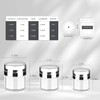 WUBAYI 2Pcs Airless Pump Bottle Portable Cream Jar Vacuum Bottle,Refillable